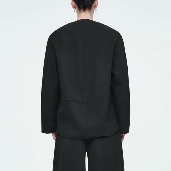 COS (NWT) Double-Faced Wool Blouse - Picture 6 of 11